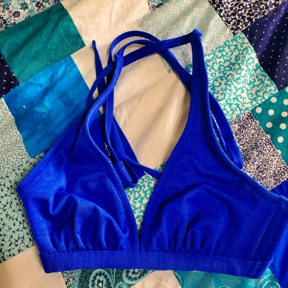 Blue sparkly Bikini
